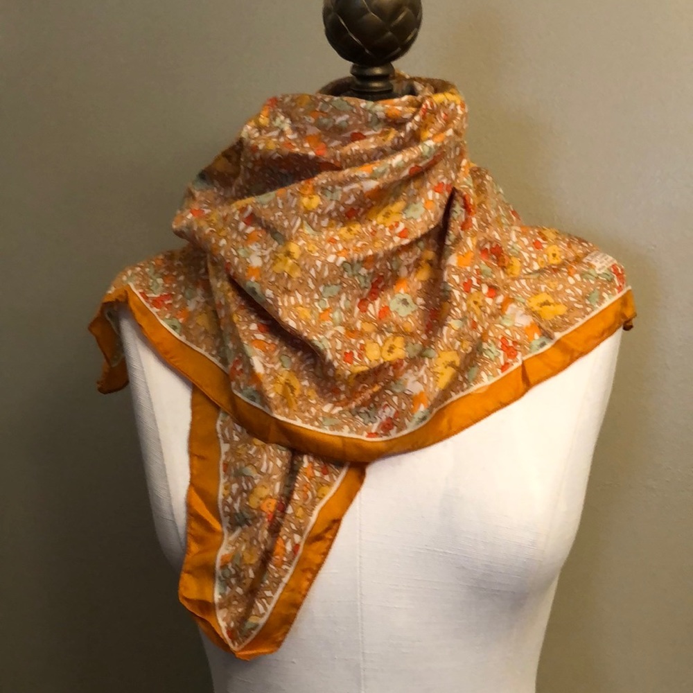 HP🎉-Vtg-Liberty of London Silk Scarf-Forest of Elves - Picture 3 of 14